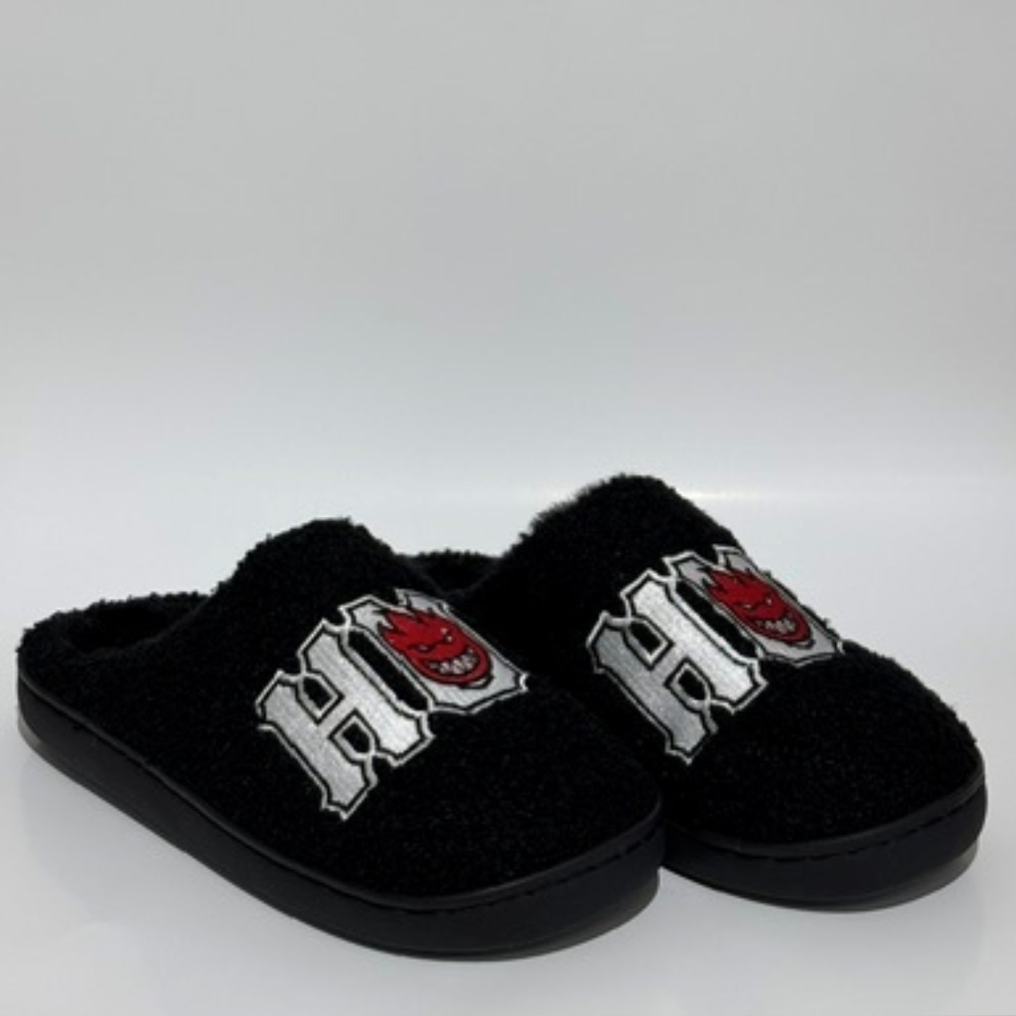 HUF x Spitfire Fuzzy Slipper Black