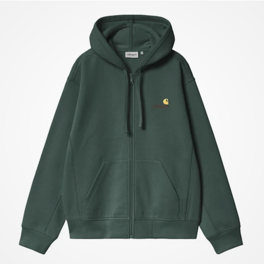 Carhartt WIP Hooded American Script Jacket Kale Green