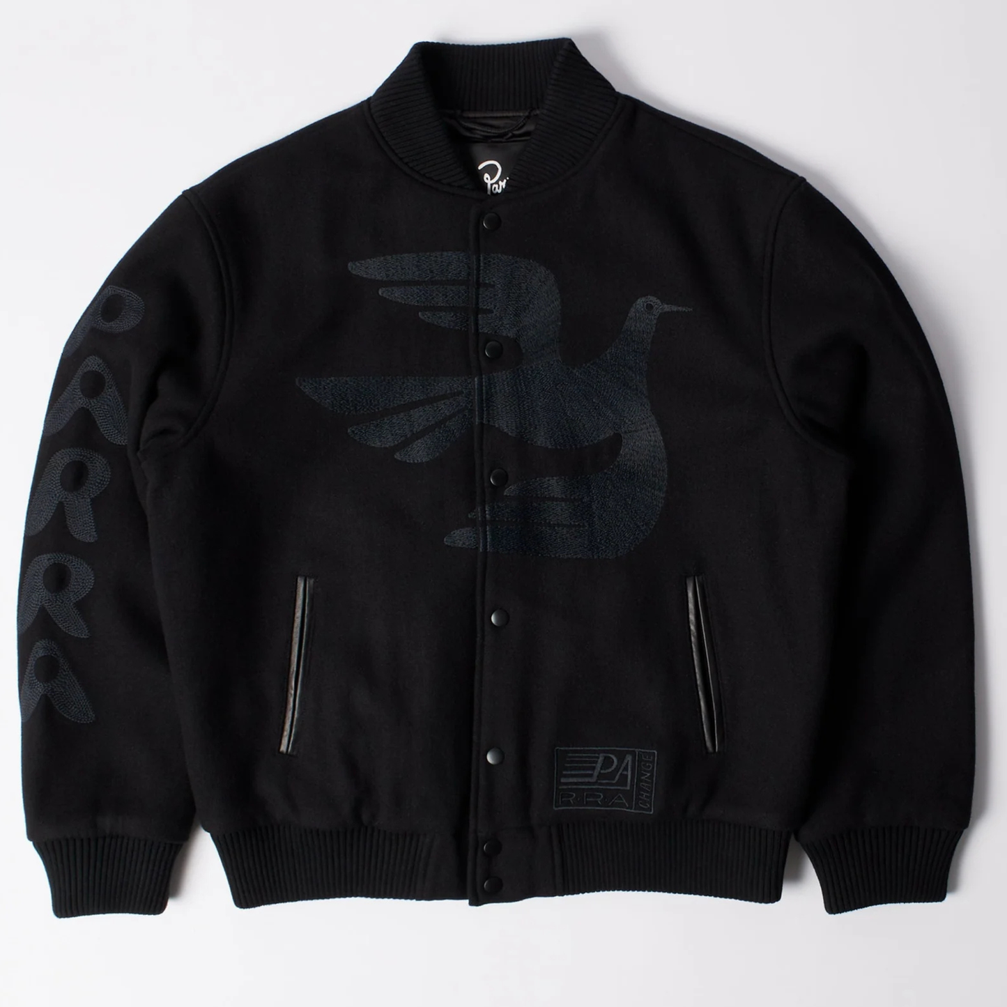 Parra Not Movie Quality Varsity Jacket Black