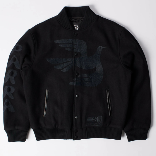 Parra Not Movie Quality Varsity Jacket Black