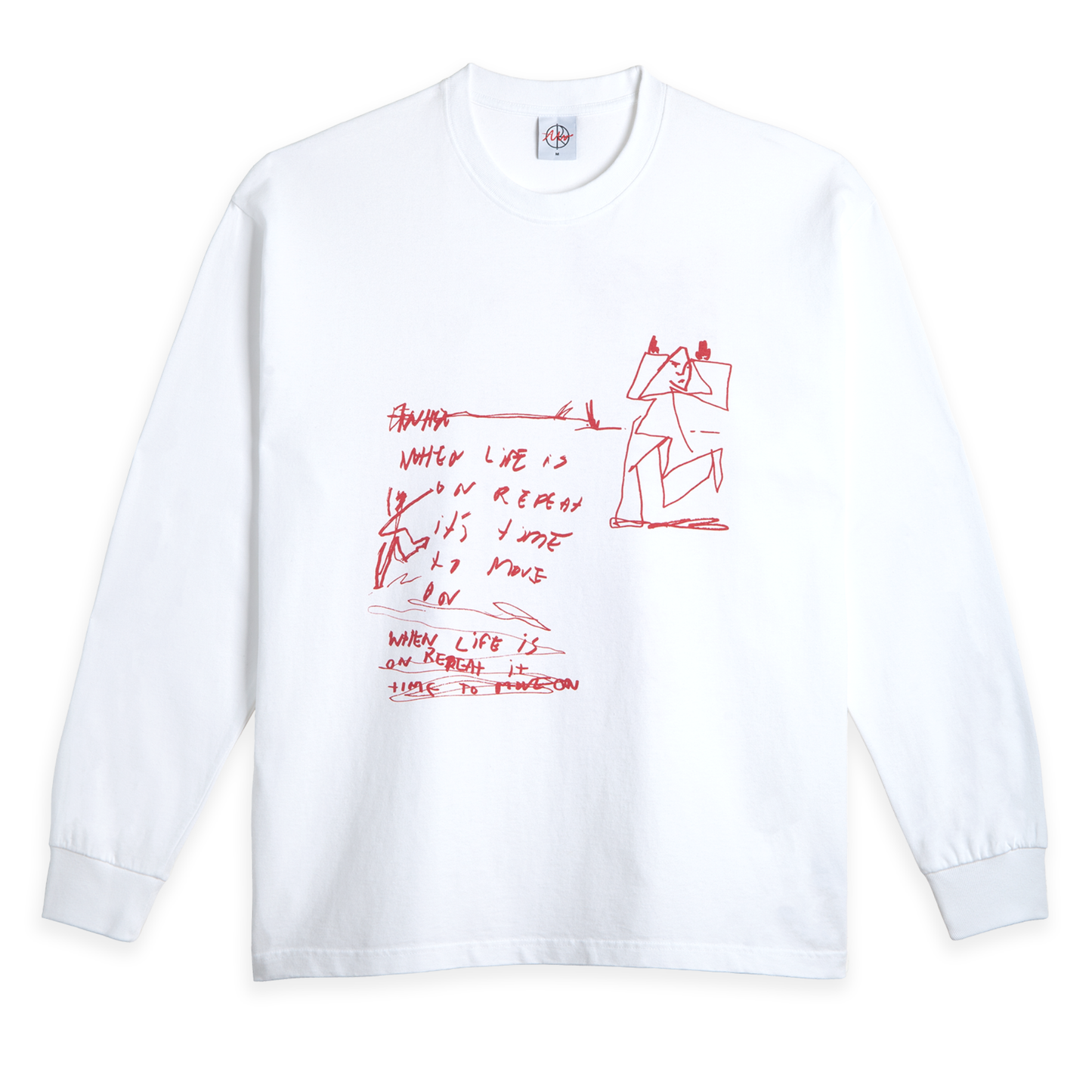 Polar On Repeat Longsleeve T-shirt White