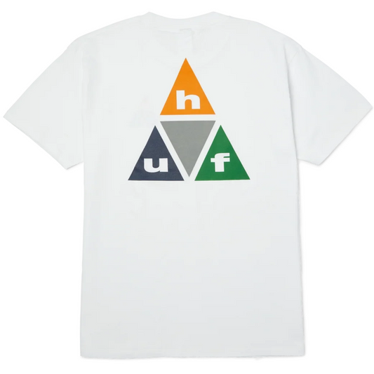 HUF Prism TT T-Shirt White/Burnt Orange