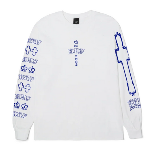 HUF Hard Luxe Longsleeve T-Shirt White