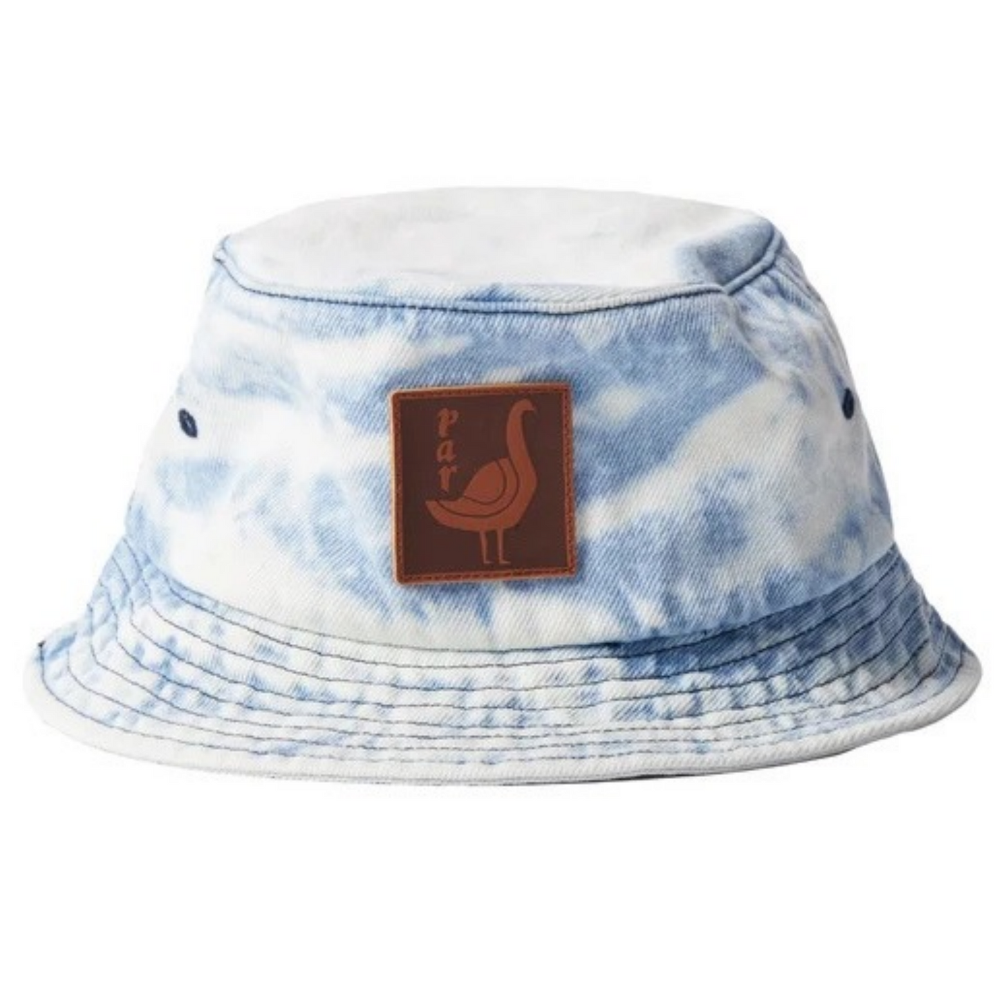 By Parra The Great Goose Bucket Hat Washed Light Blue