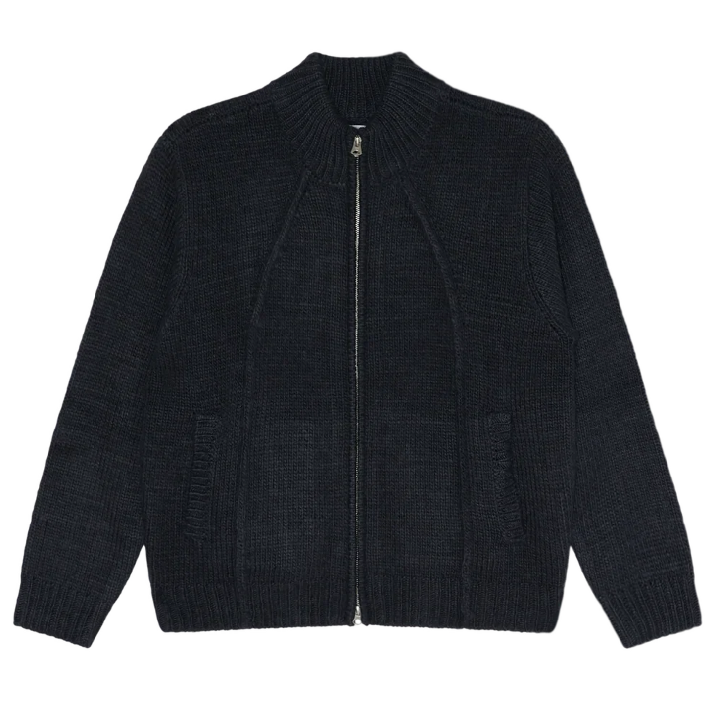 Obey Ryo Zip Up Cardigan Dark Navy