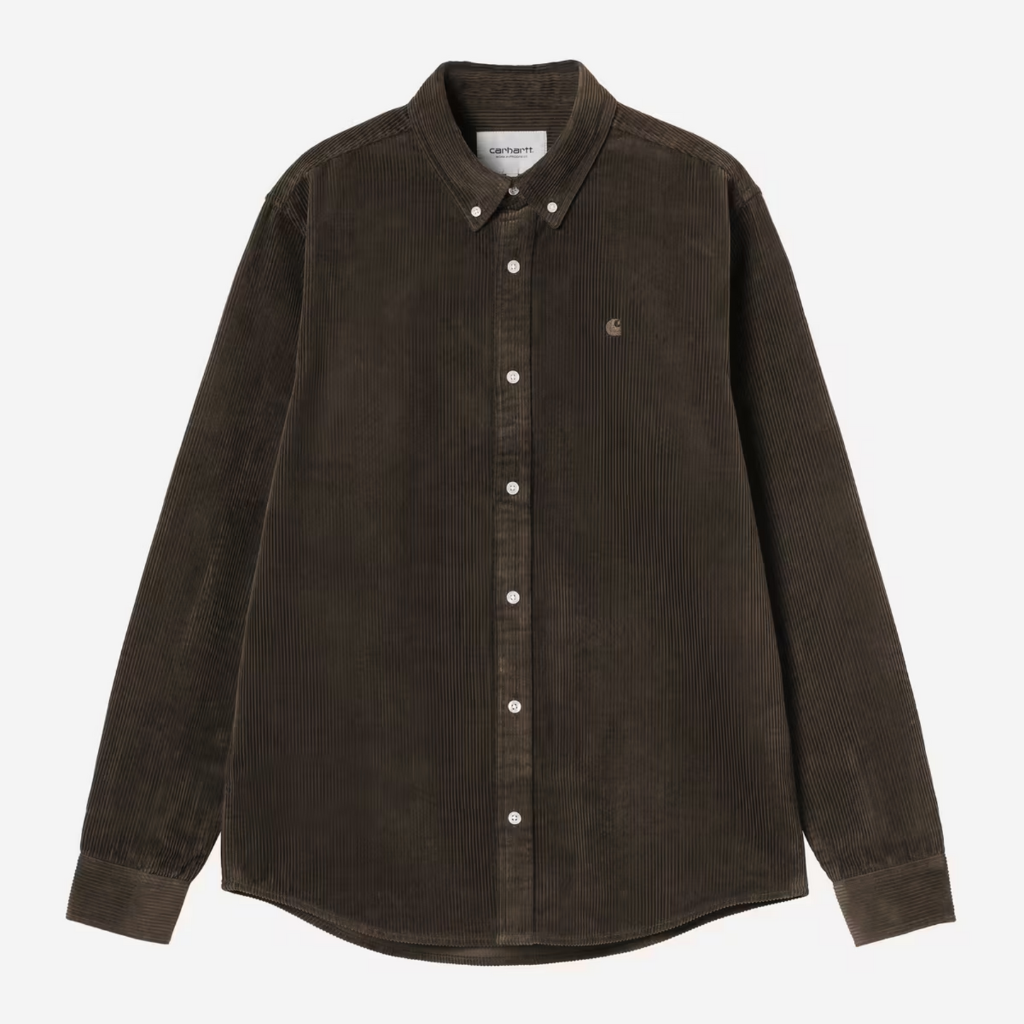 Carhartt WIP Madison Cord Shirt Tobacco