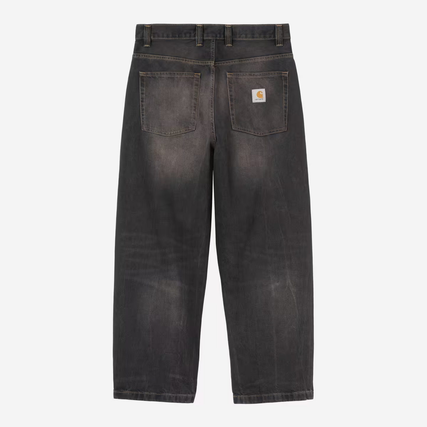 Carhartt WIP Brandon Pant Black Tobacco Used Wash