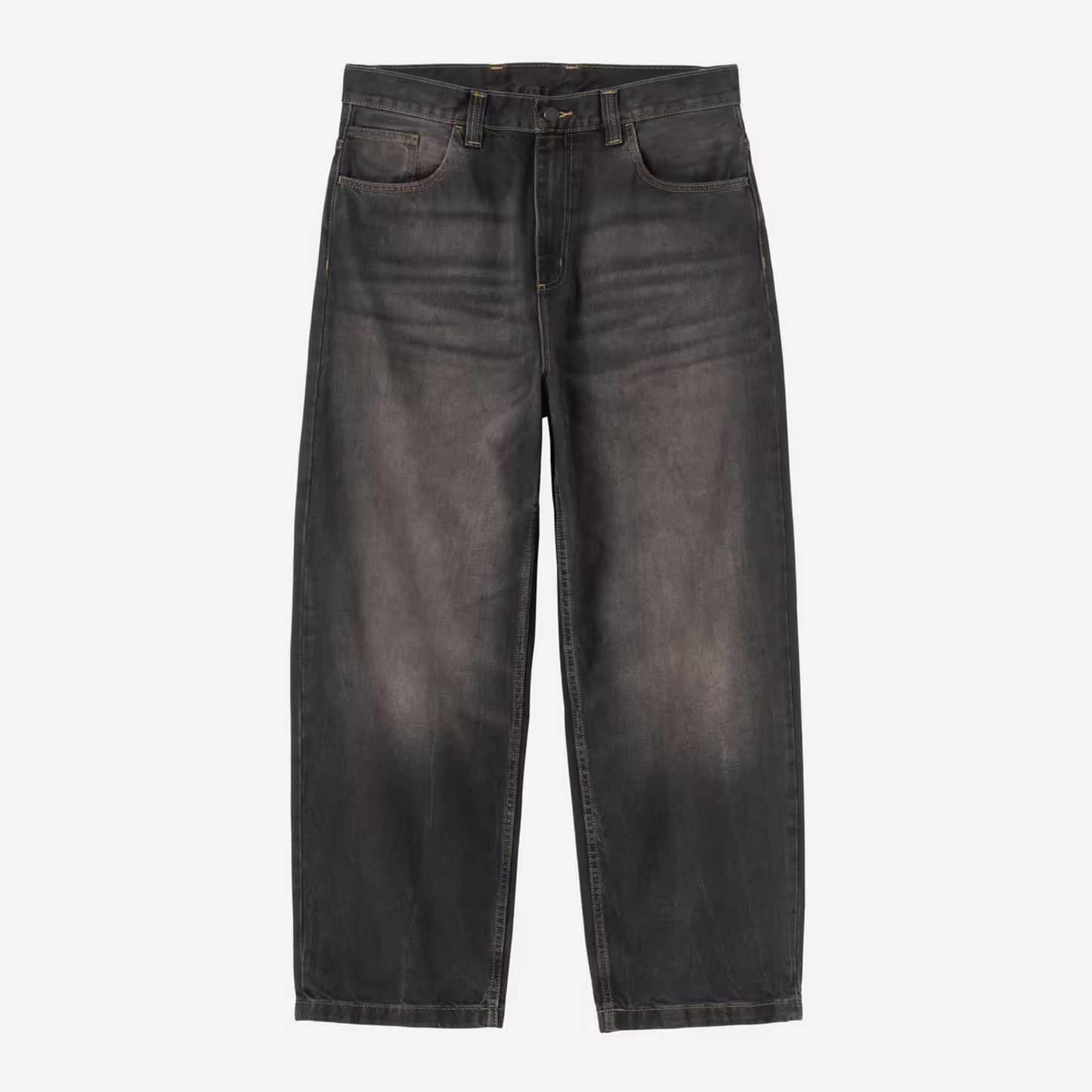 Carhartt WIP Brandon Pant Black Tobacco Used Wash