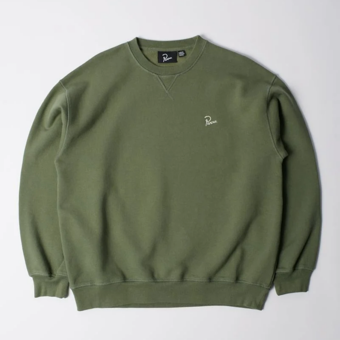 By Parra Signature Crewneck Sweater Green