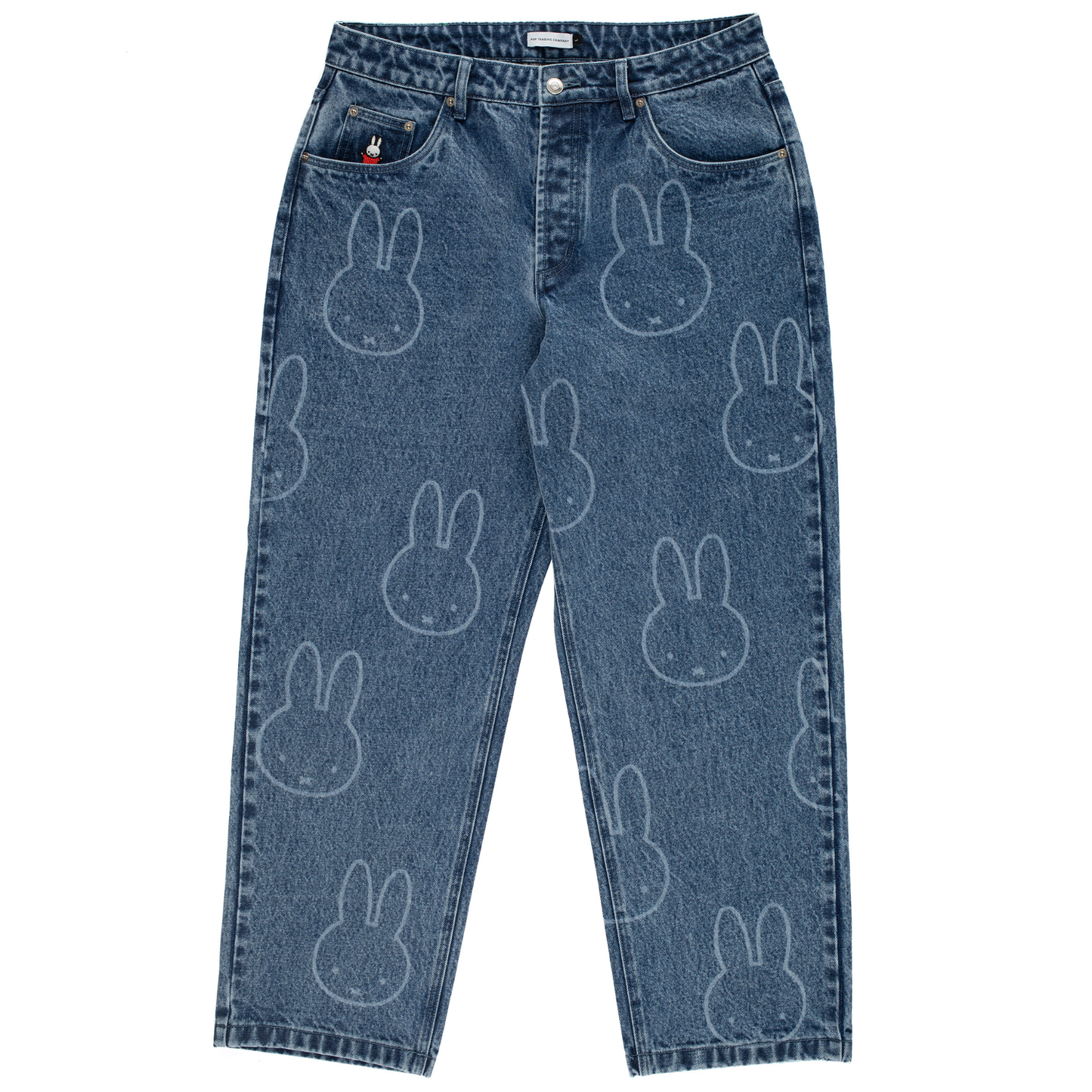 POP x Miffy Pattern DRS Denim Pant Stonewashed