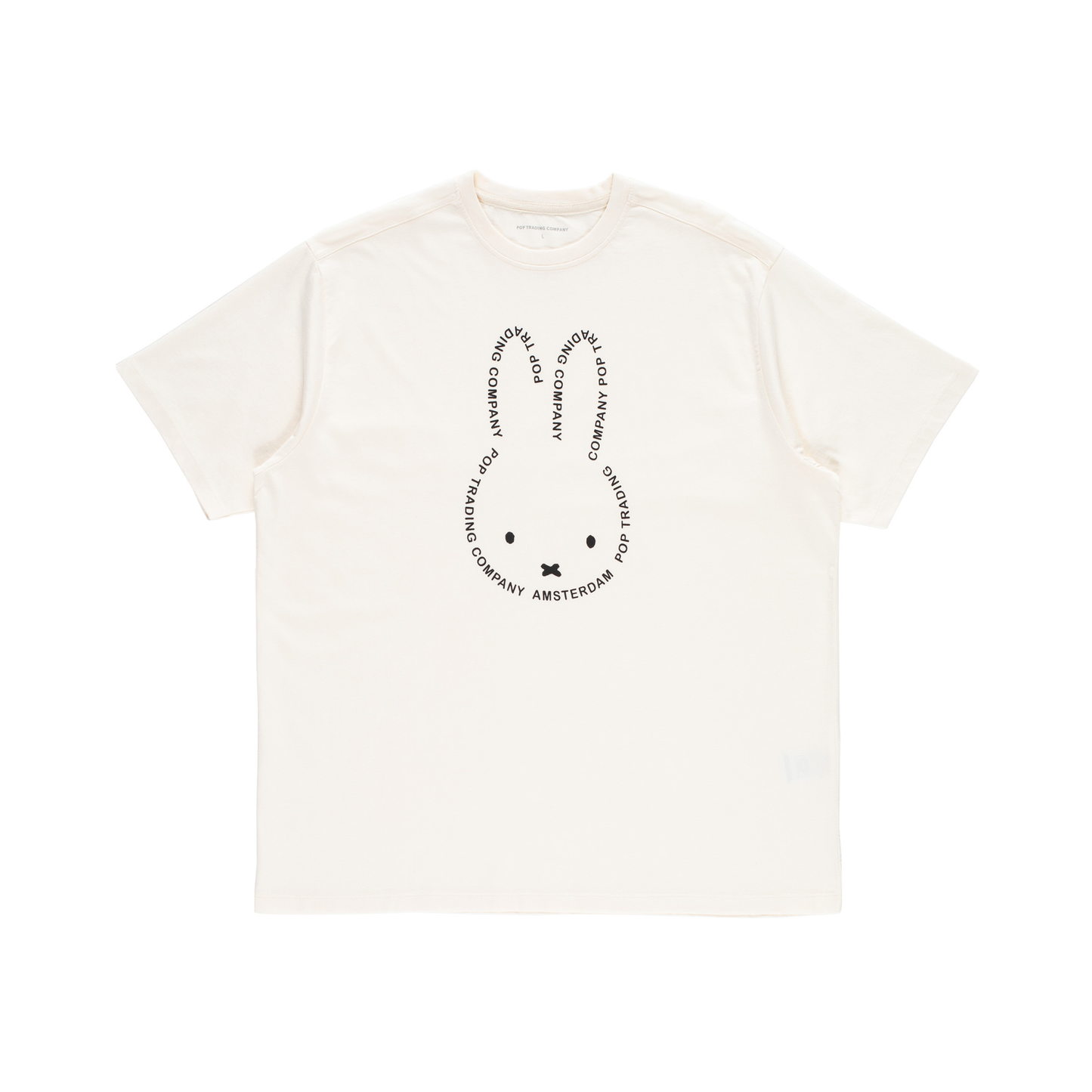 POP x Miffy Script T-Shirt Off White