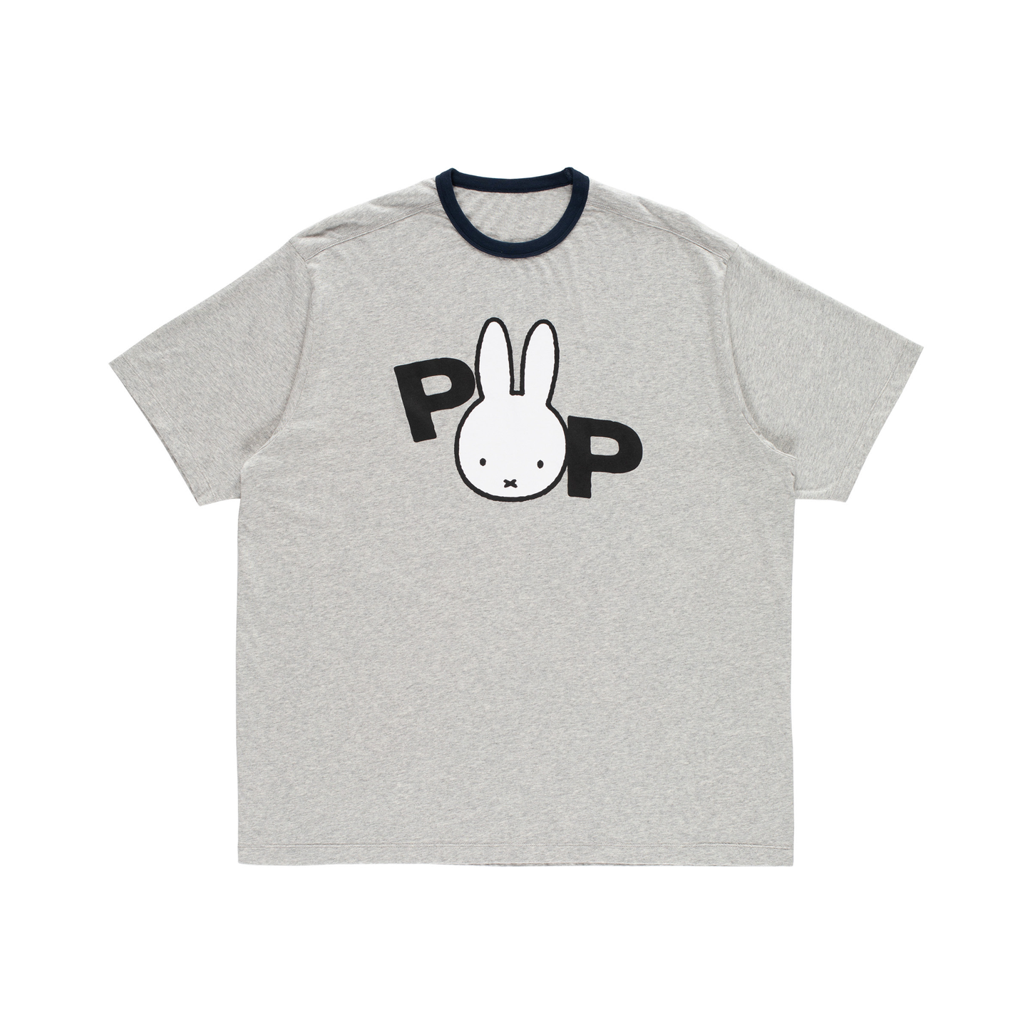 POP x Miffy Ears T-Shirt Heather Grey