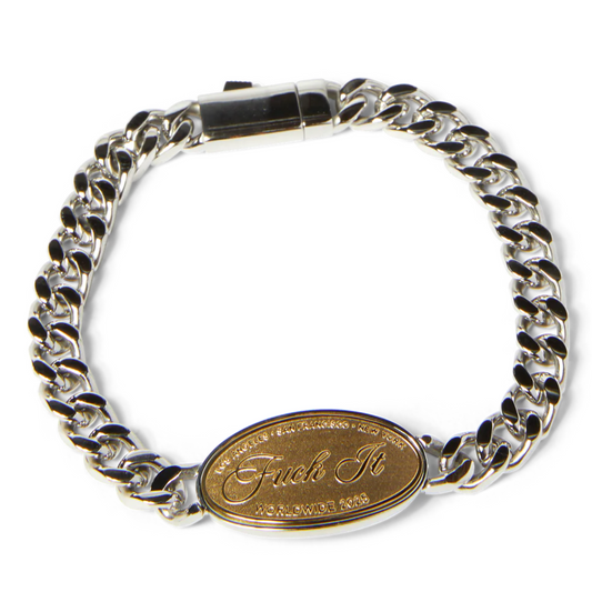 HUF Fuck It Braclet Silver