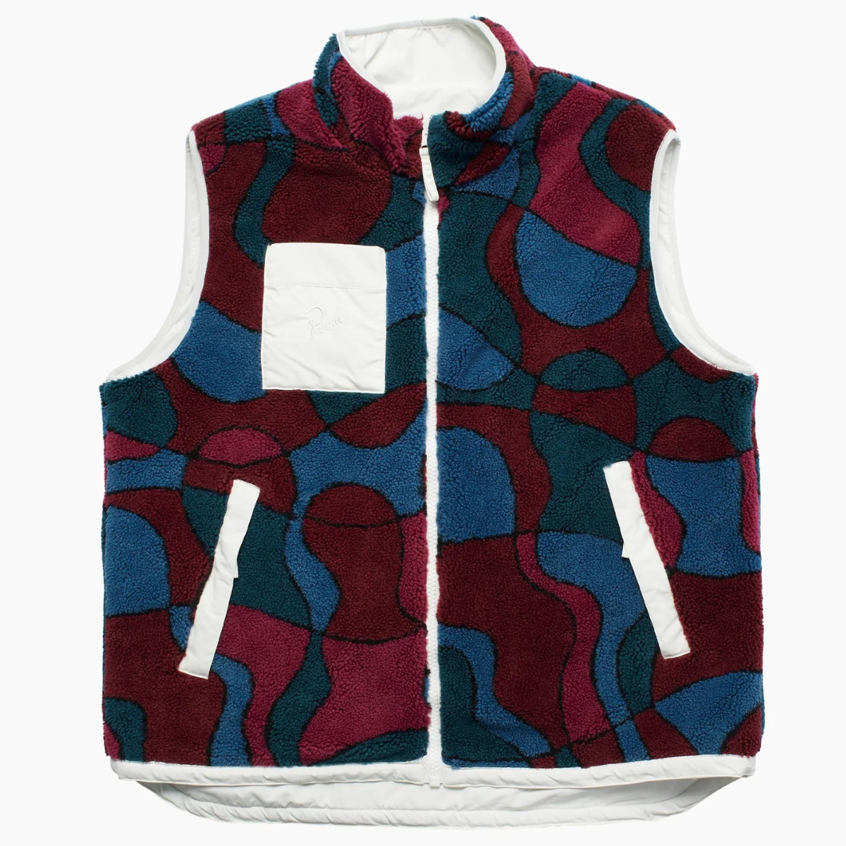 By Parra Trees In Wind Reversible Vest Blanc