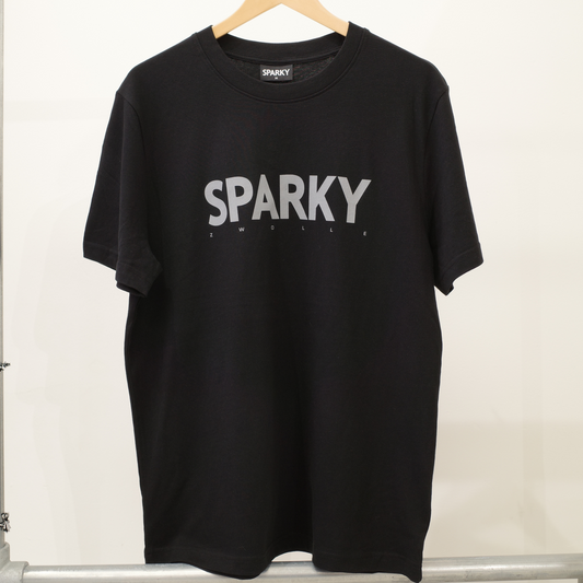 Sparky Classic Logo T-shirt  Black/Grey