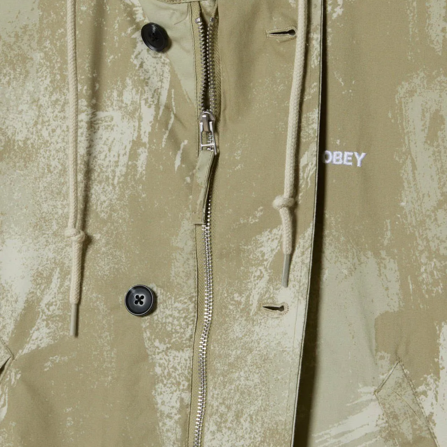 Obey Stanwood Parka Jacket Brushed Camo