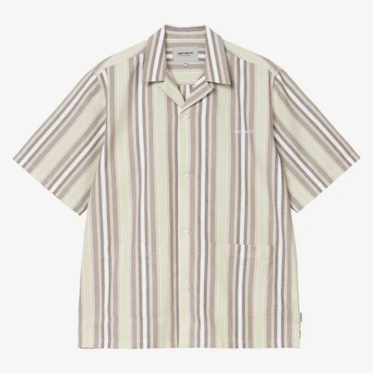 Carhartt WIP Folsey Shirt Folsey Stripe Pale Olive/White