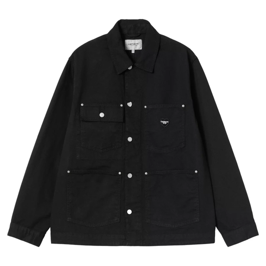 Carhartt WIP Drewe Chore Coat Black Rinsed