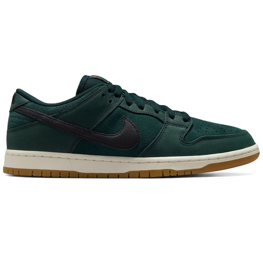 Nike SB Dunk Low Pro Deep Fir/Black-Fir-Sail-Gum Lt Brown-Safety Orange