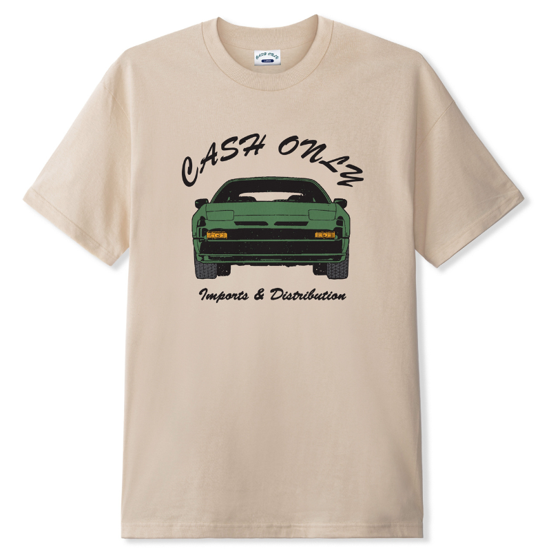 Cash Only Car T-Shirt Sand