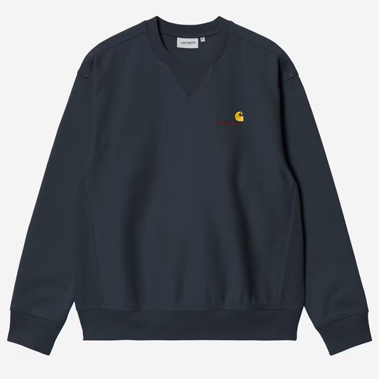 Carhartt WIP American Script Sweater Deep Night