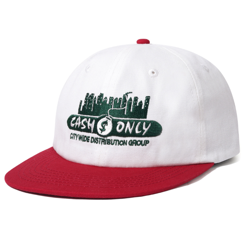 Cash Only Skyline 6 Panel Cap Natural/Cherry