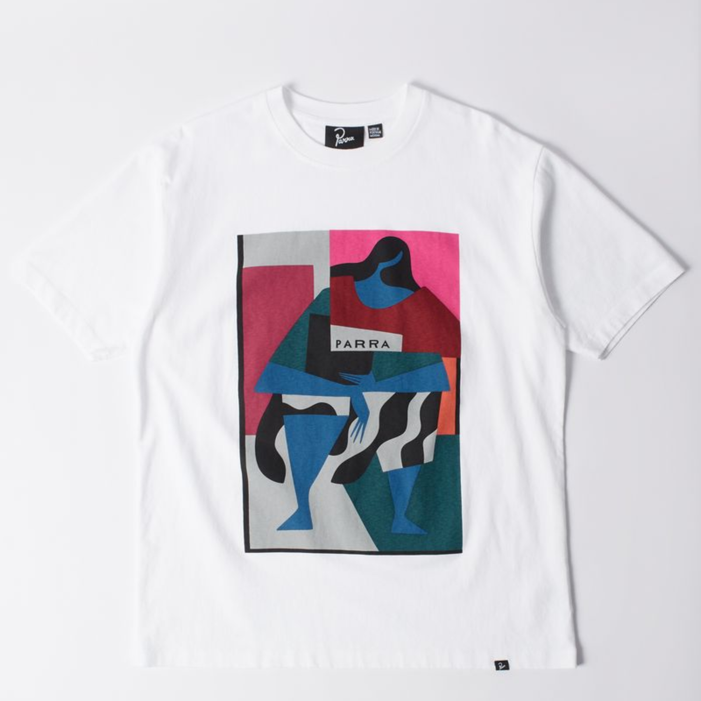 By Parra Reading The Square T-Shirt White