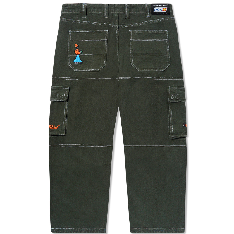 Cash Only Aleka Cargo Jeans Washed Army