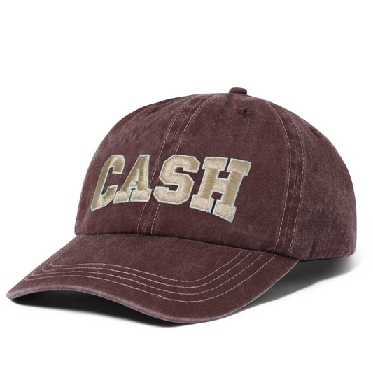 Cash Only Campus 6 Panel Cap Brown