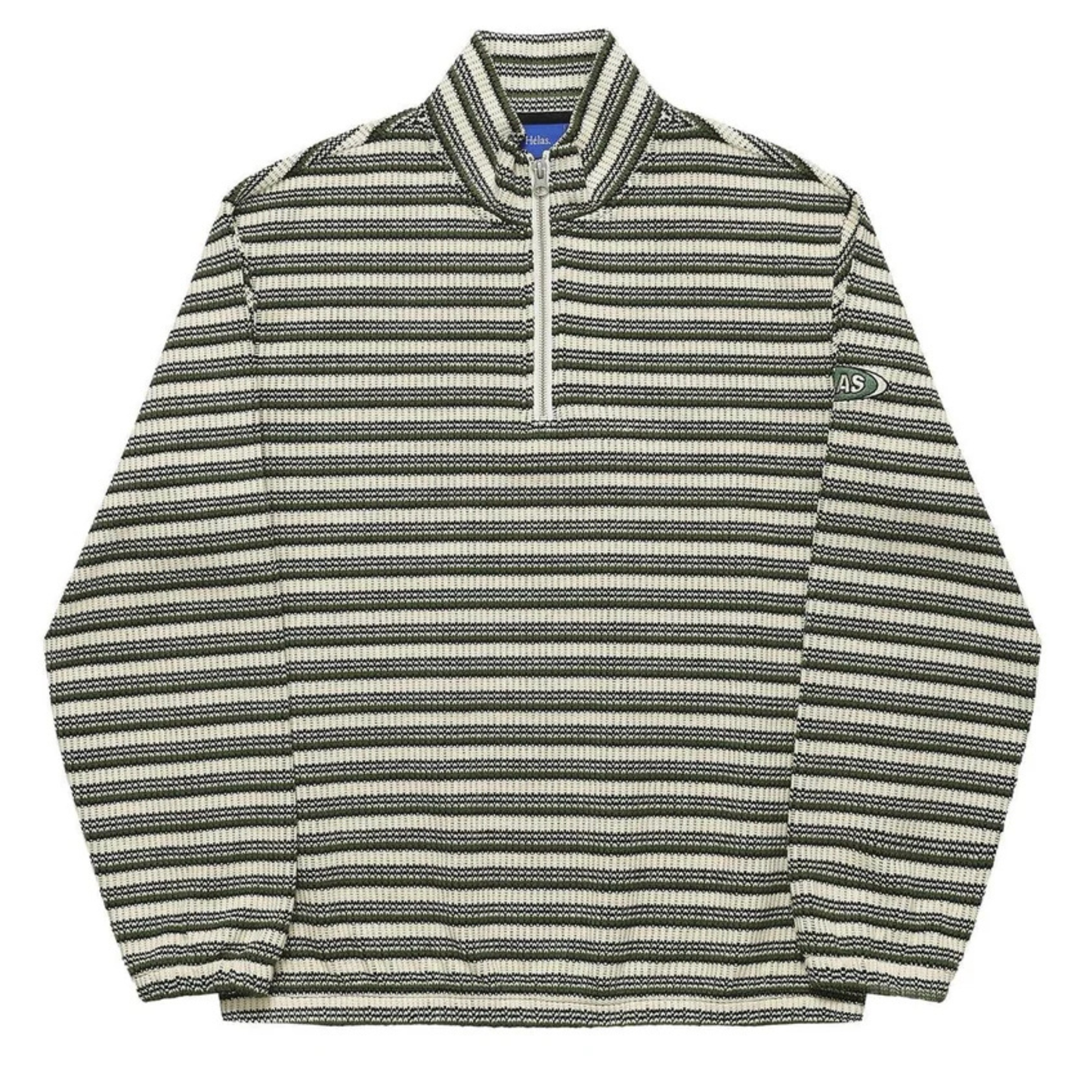 Helas Raymond Quarter Zip Knit Striped Multico