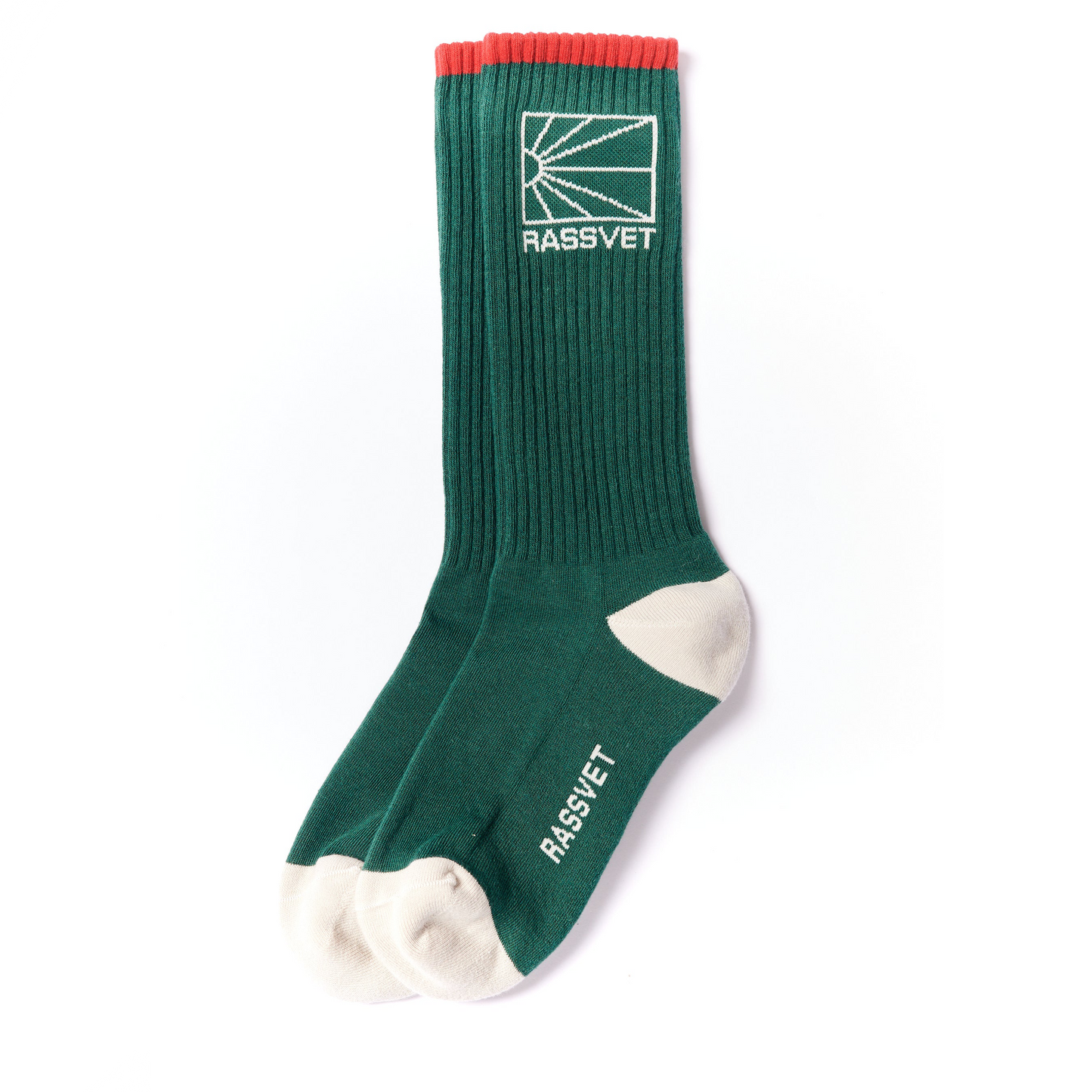 Rassvet Logo Knit Socks Green