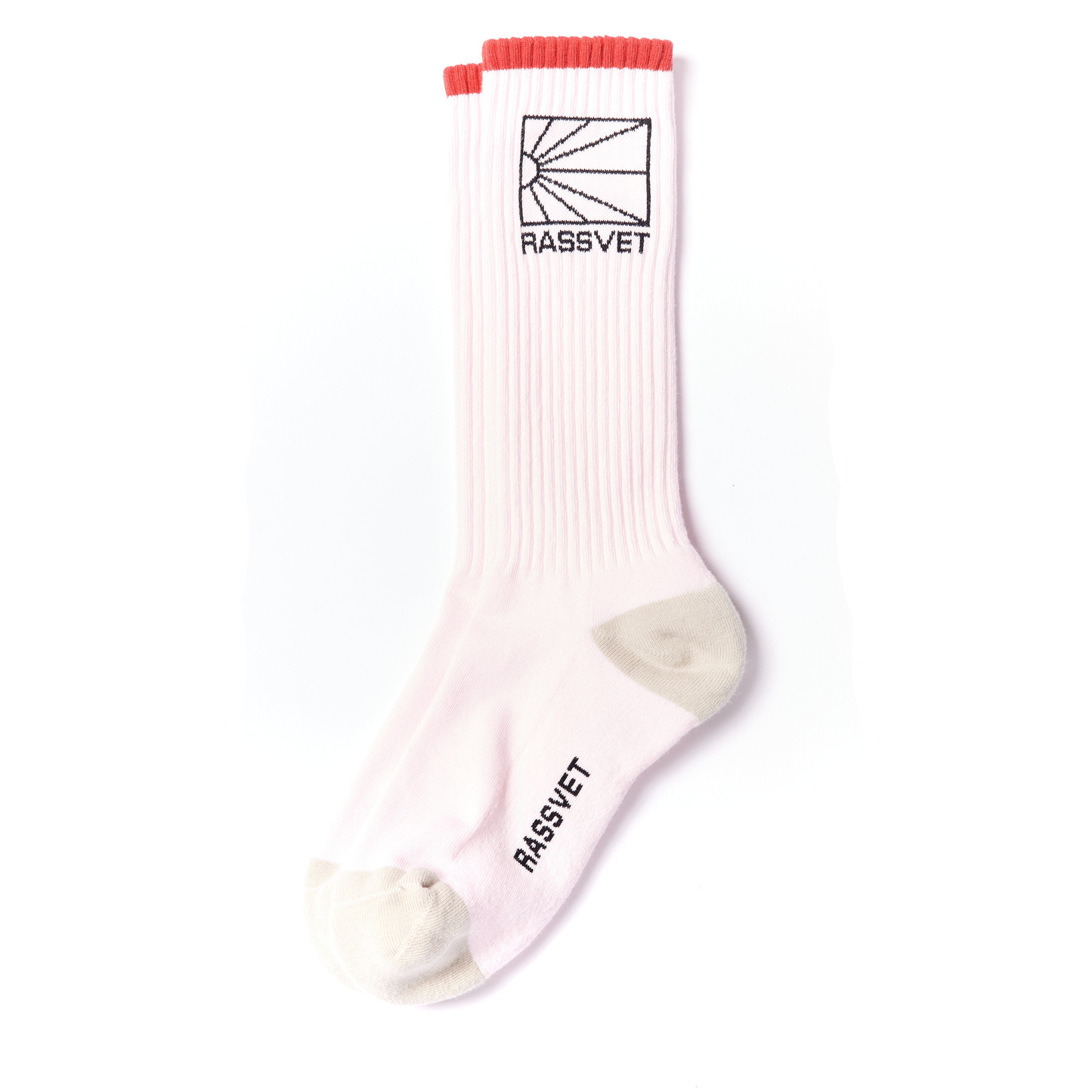 Rassvet Logo Knit Socks Pink