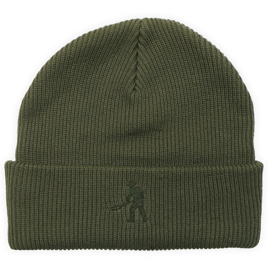 Pass Port Solid Cotton Beanie Dark Military