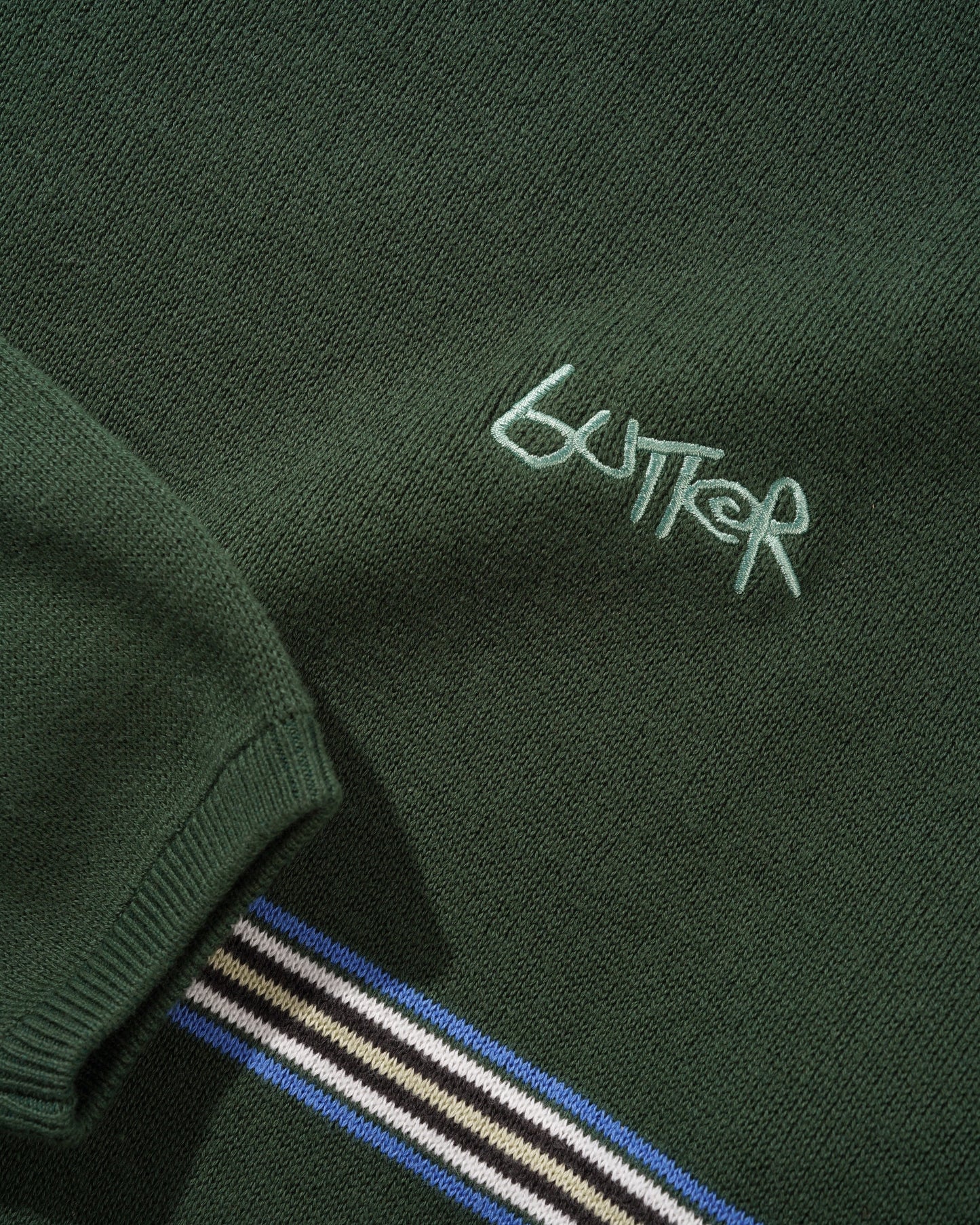 Butter Goods Pier Knit Sweater Moss
