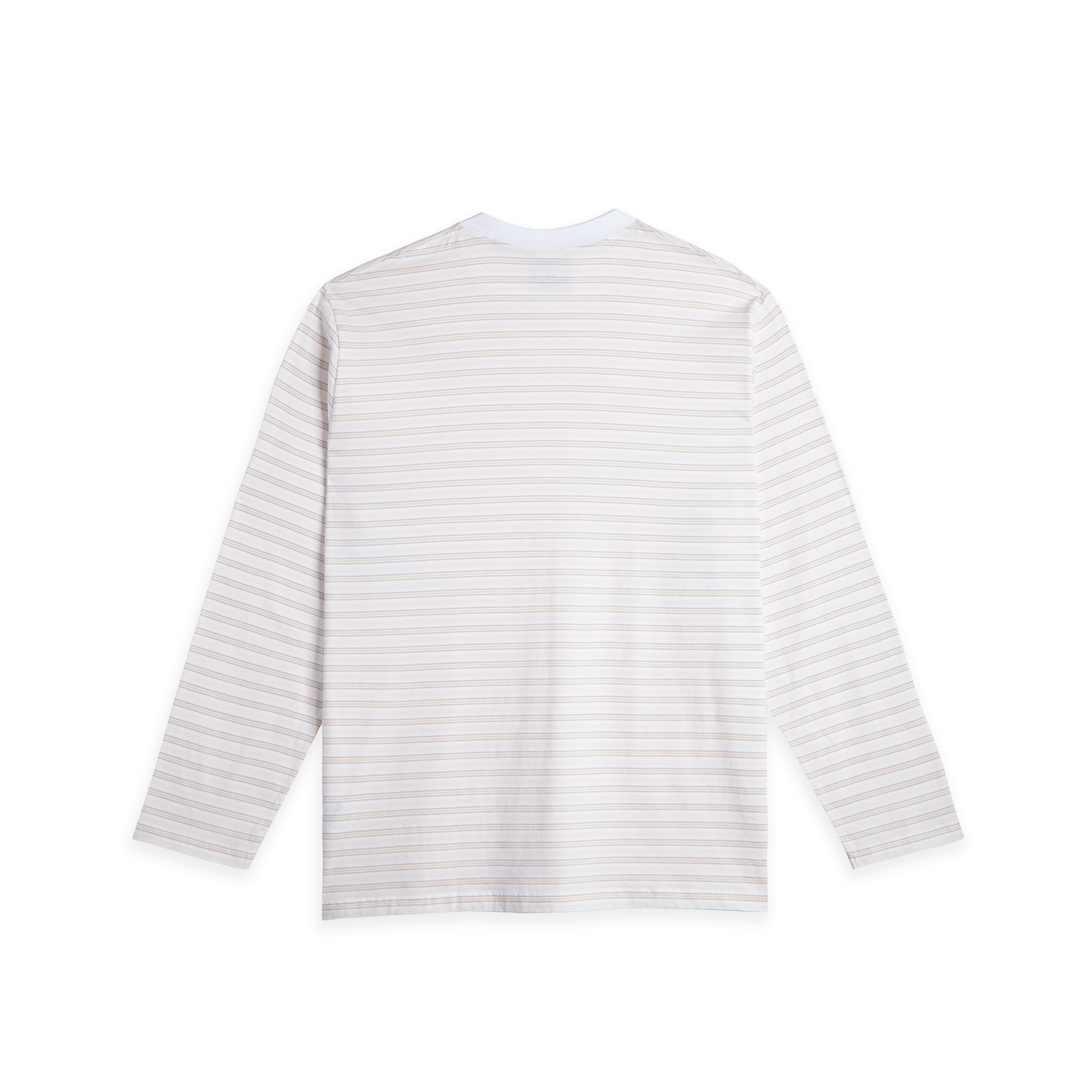 Polar Steve Stripe Longsleeve T-shirt White/Taupe