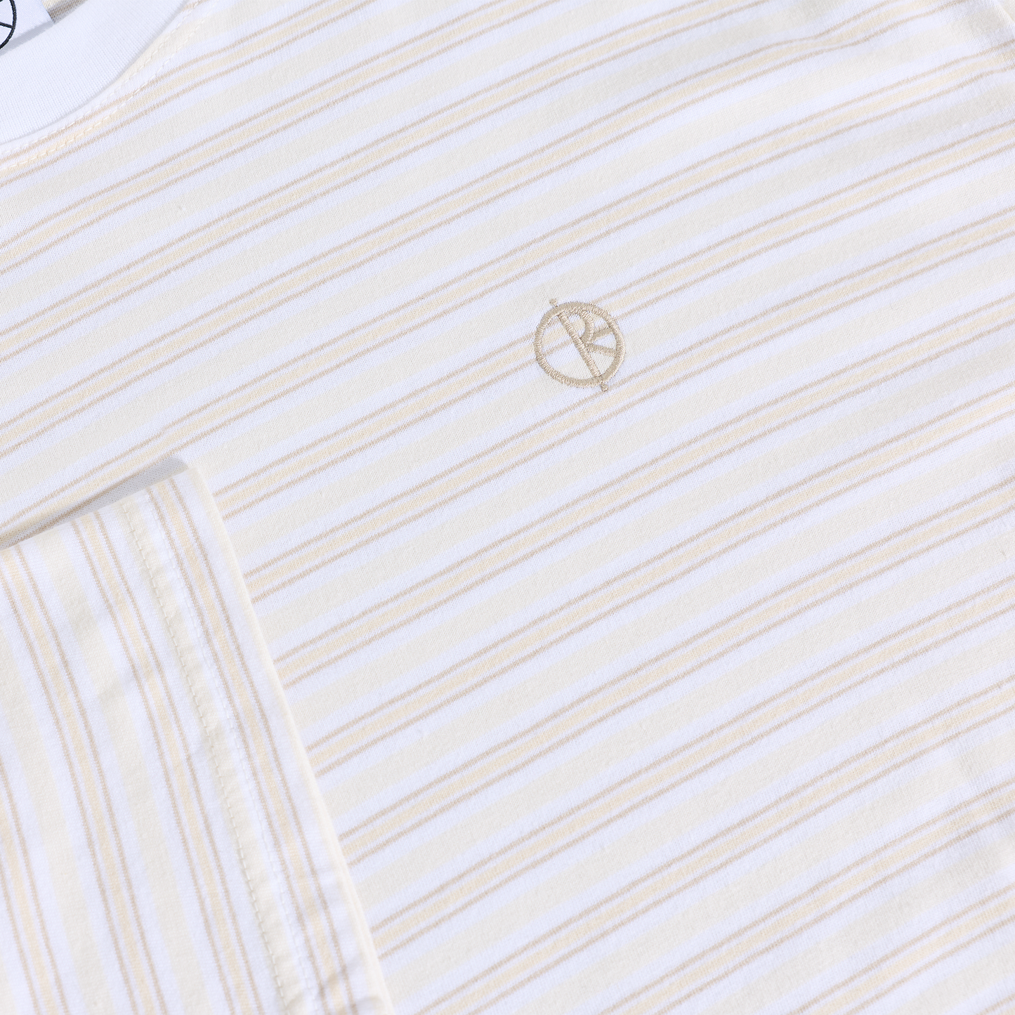 Polar Steve Stripe Longsleeve T-shirt White/Taupe