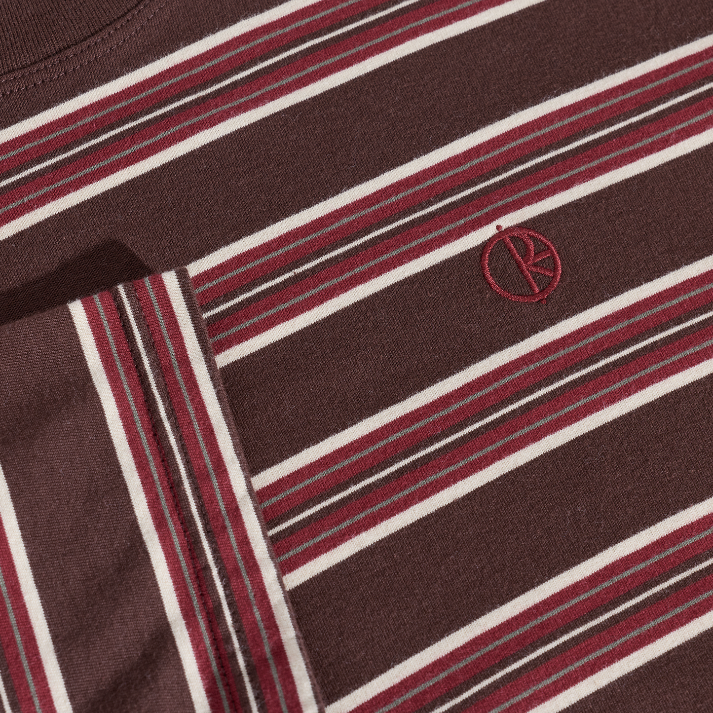 Polar Stripe T-shirt Brown/Red