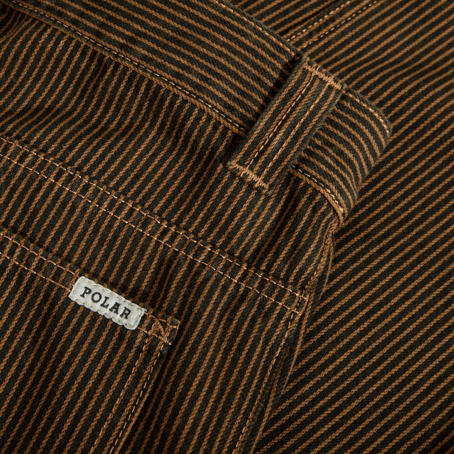 Polar Hickory Stripe '93! Work Pants Rust