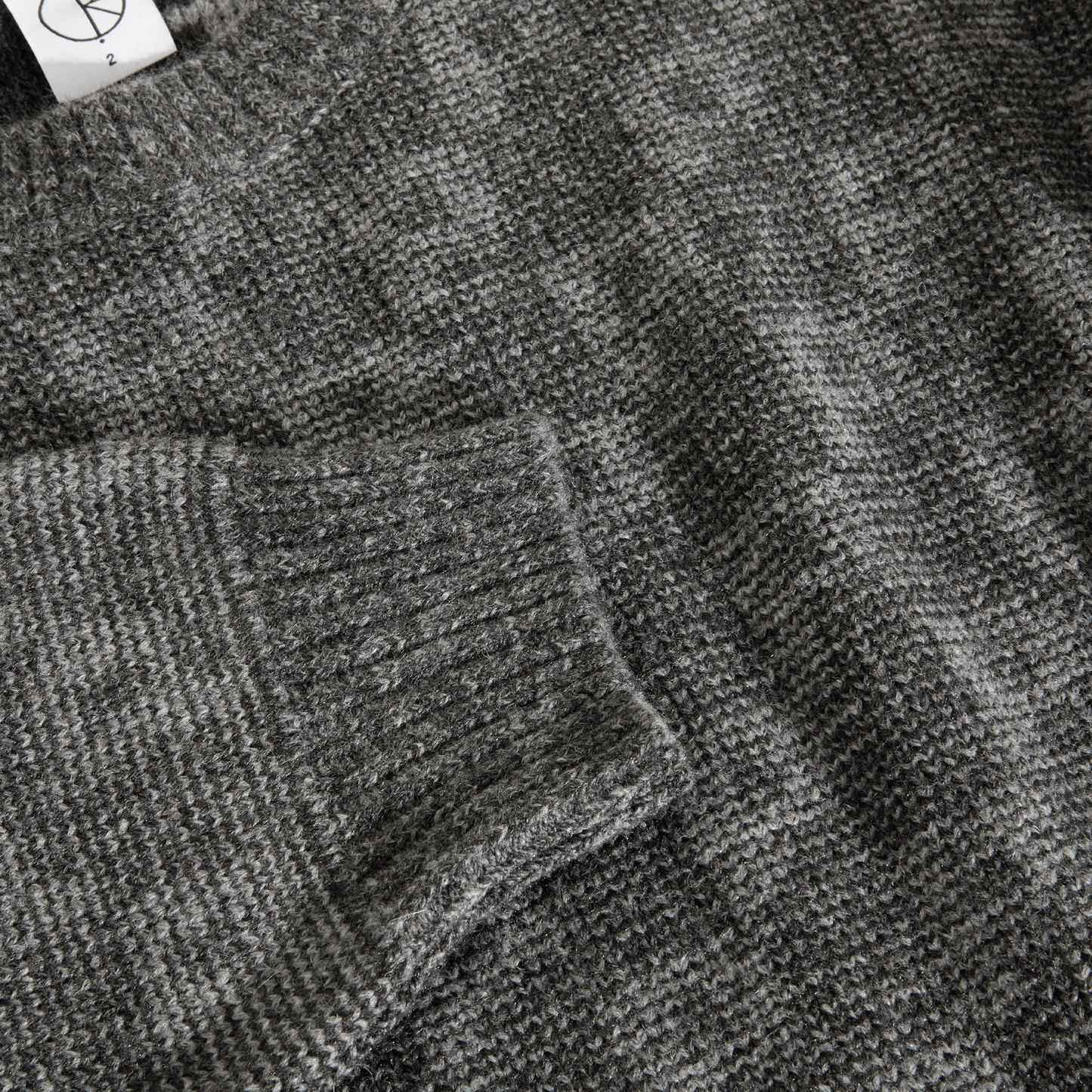 Polar P Pattern George Crewneck Sweater Grey