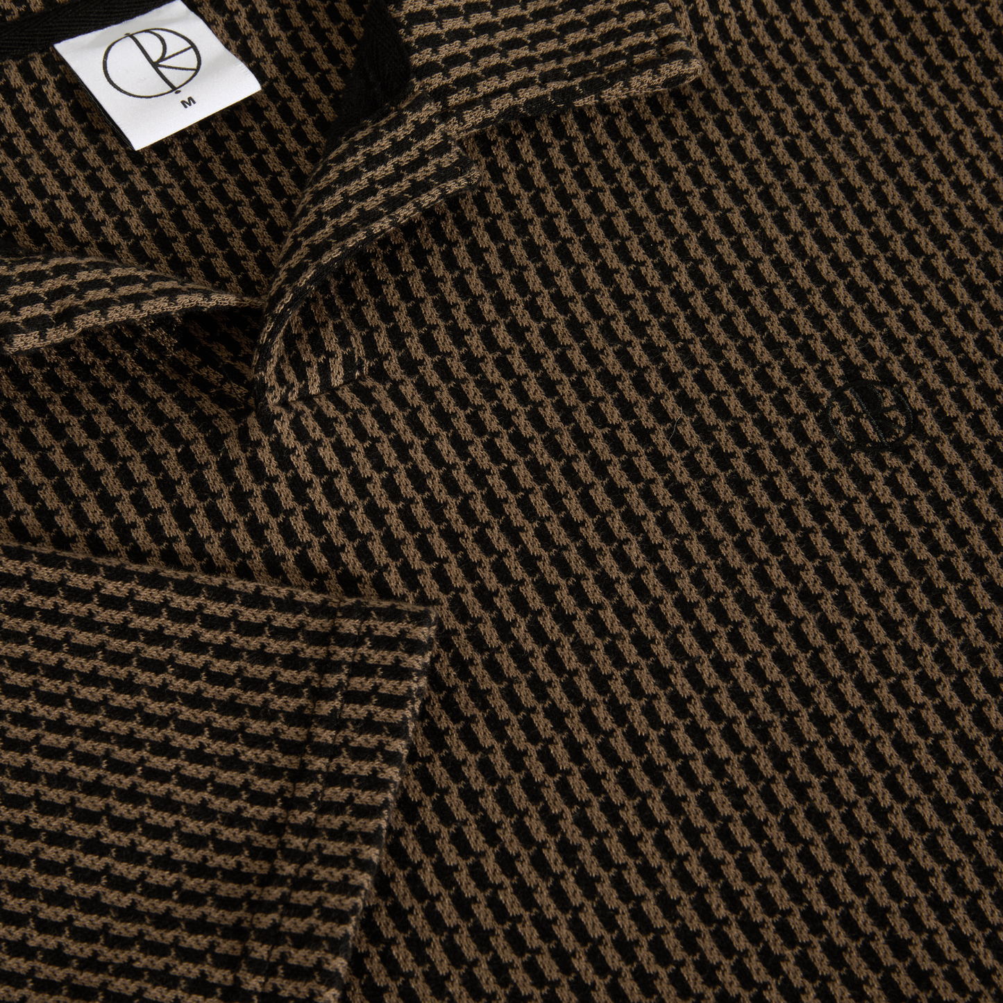 Polar Bouclé Serge Polo Shirt Brass / Black