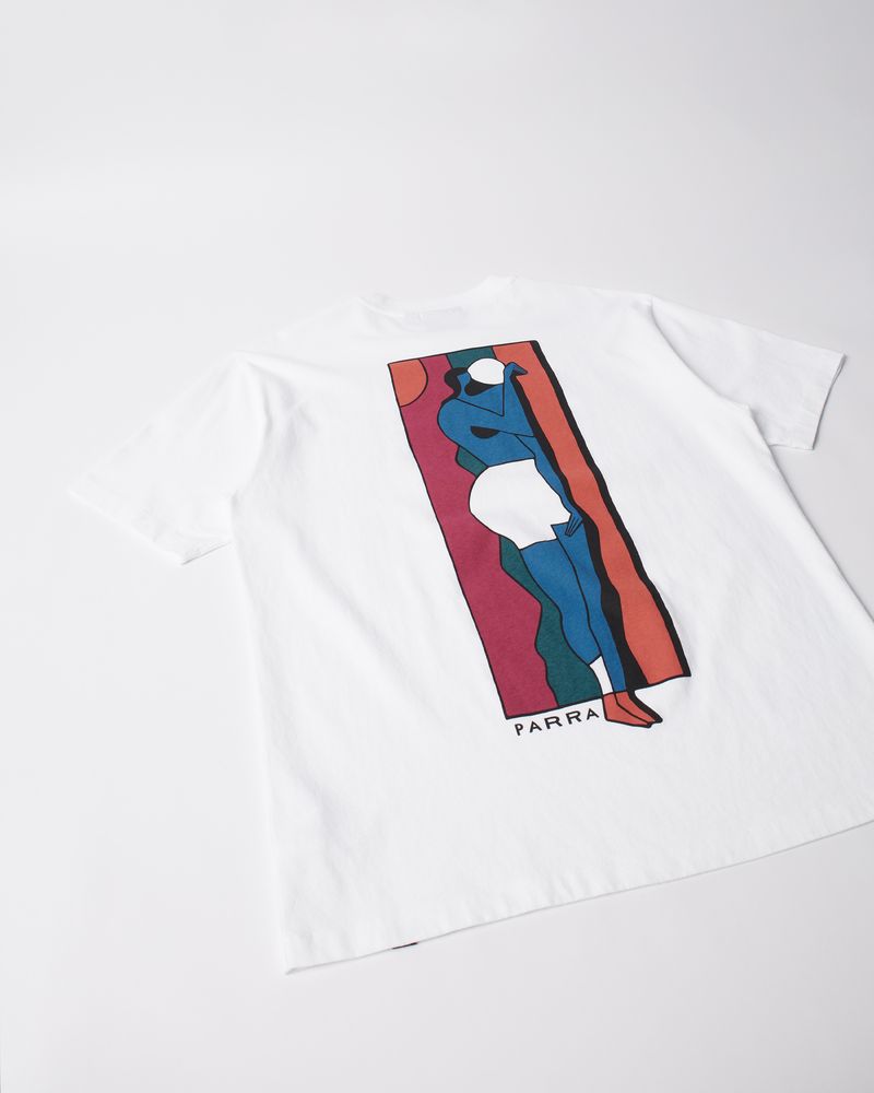By Parra Vertical Thoughts T-Shirt White