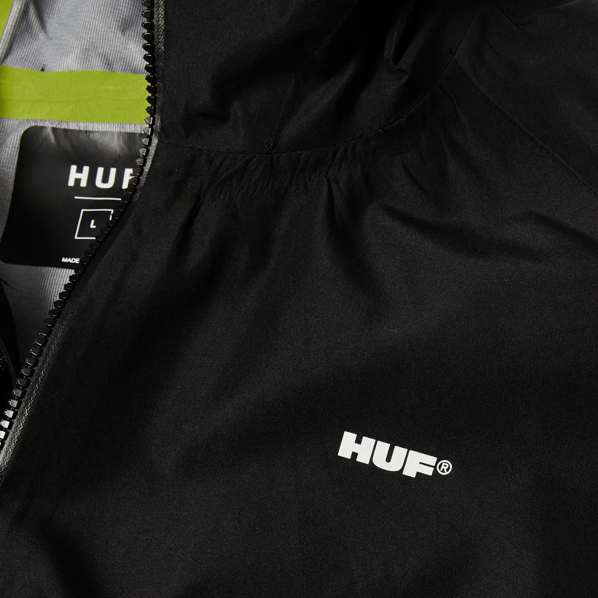 HUF Rainier Shell Jacket Black