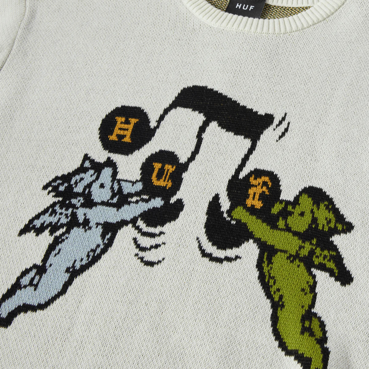 HUF Song Intarsia Sweater Linen