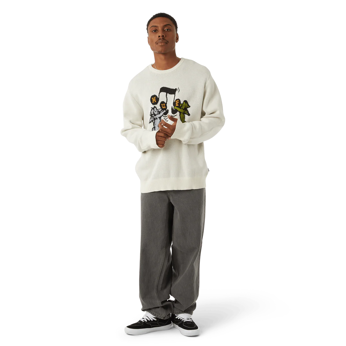 HUF Song Intarsia Sweater Linen