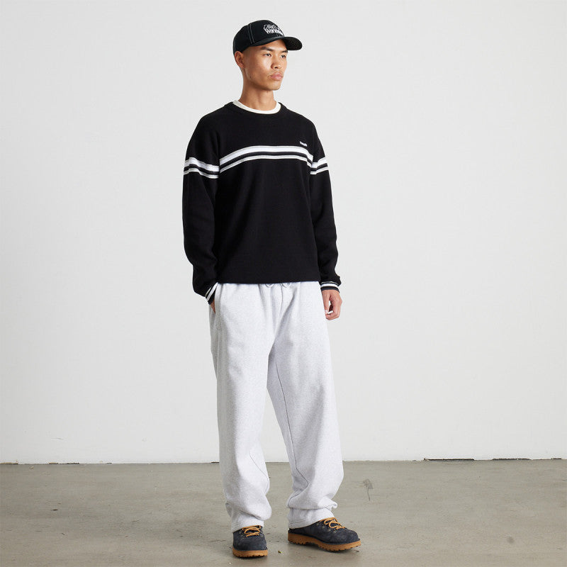 HUF Stratford Stripe Sweater Black