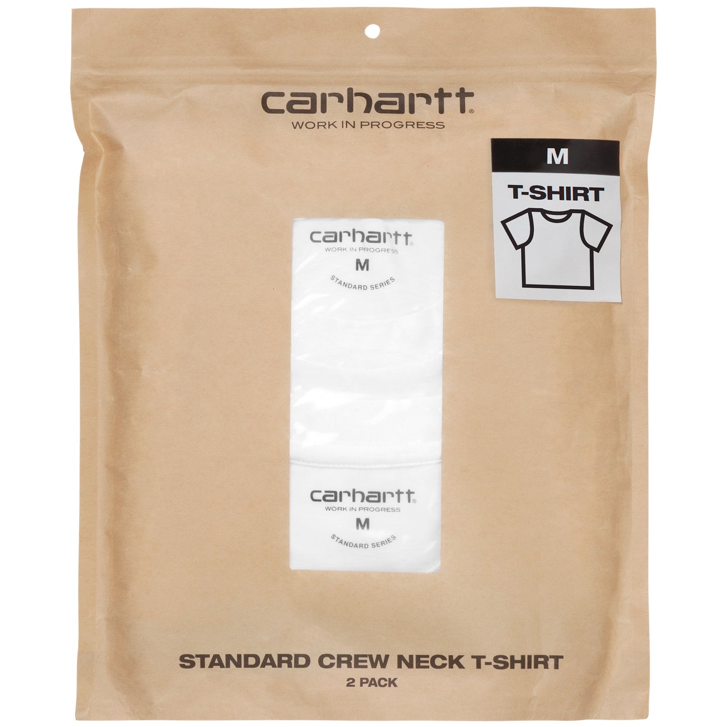 Carhartt WIP Standard Crew Neck T-Shirt White 2-Pack