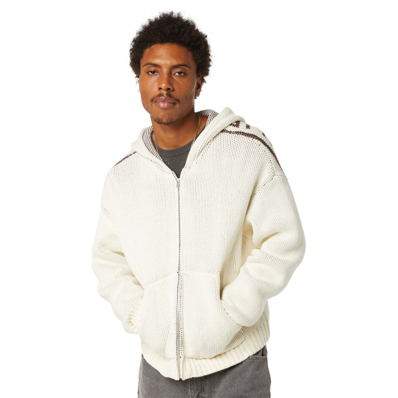 HUF Token Zip Hooded Sweater Bleach