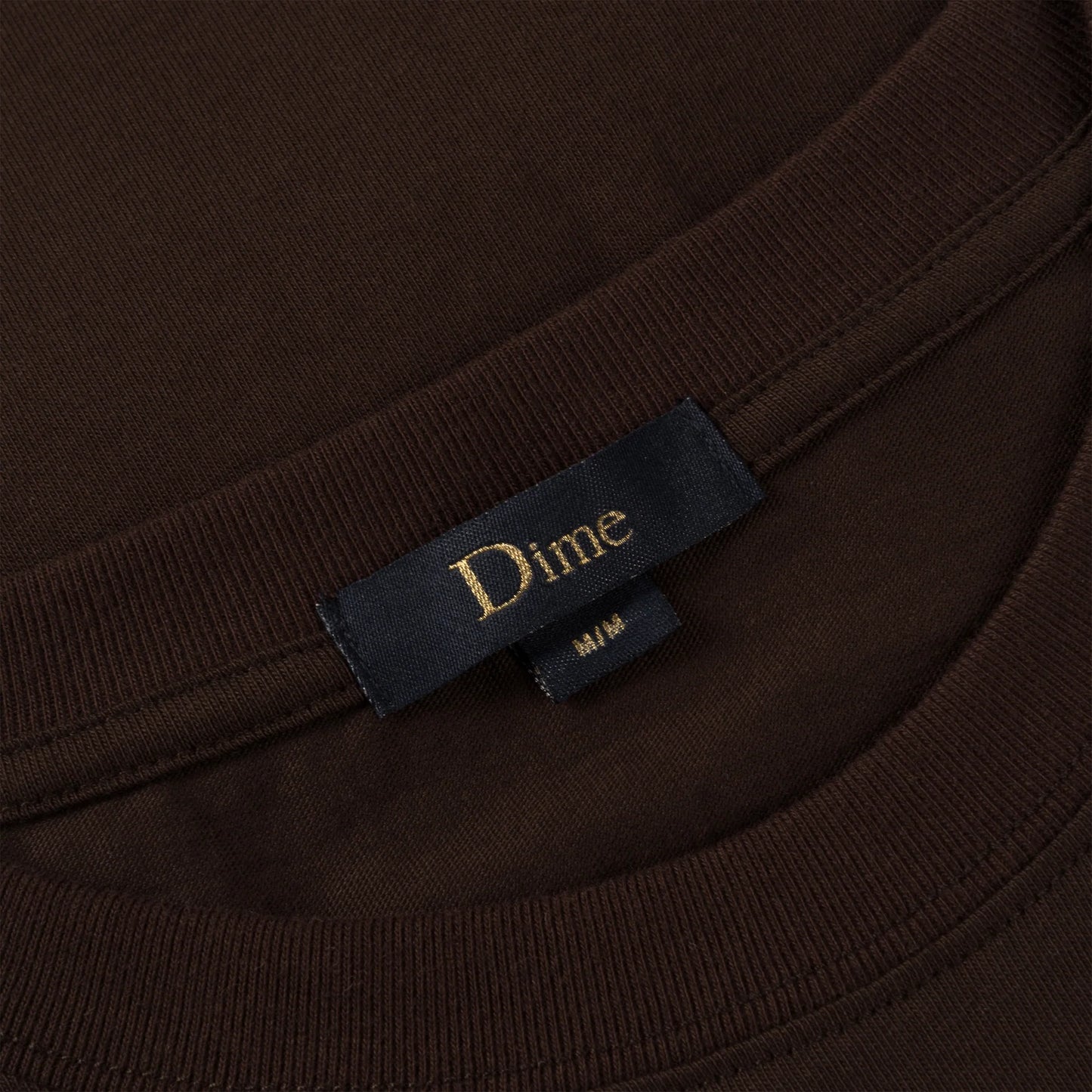 Dime Classic Small Logo T-Shirt Deep Brown