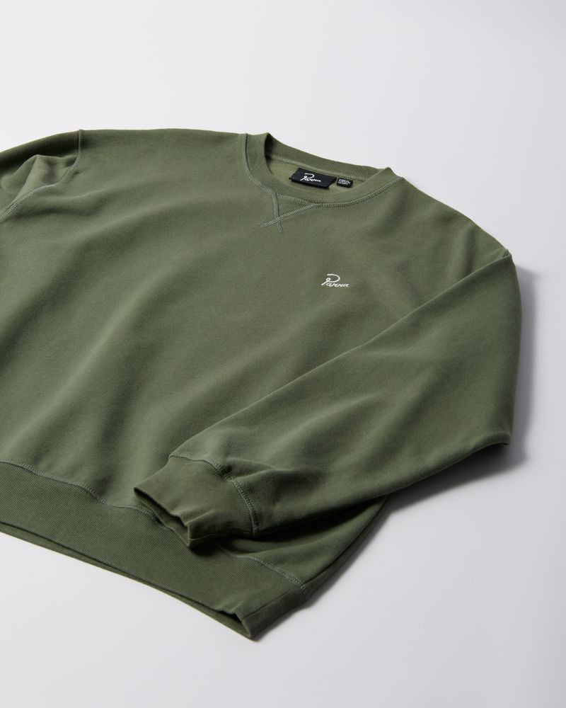 By Parra Signature Crewneck Sweater Green