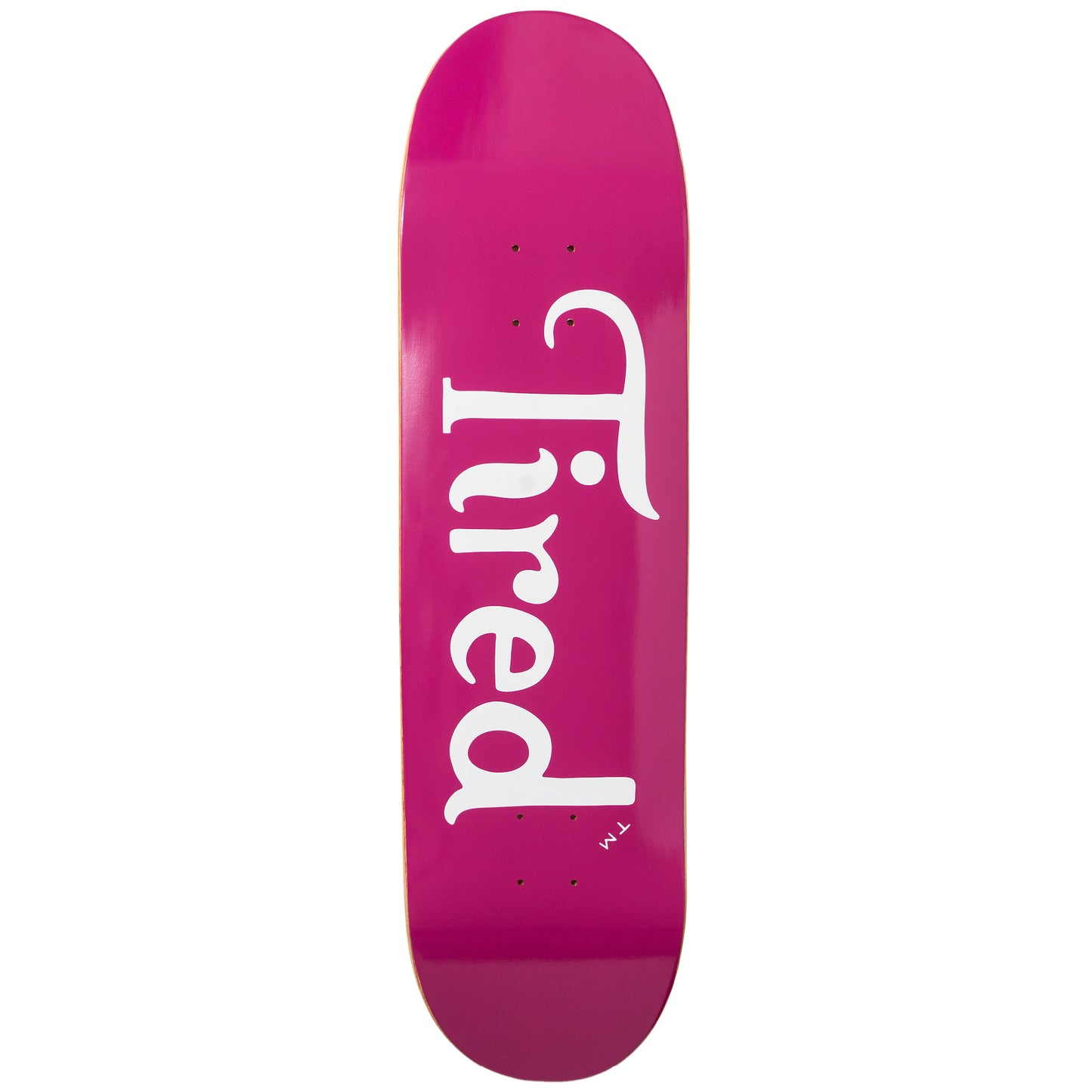 Tired Swirl Logo Skateboard Deck 8.75